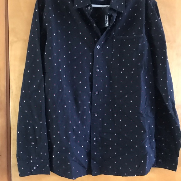 Huntington Other - Men's Blue Patterned Shirt